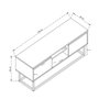 Hanah Home Belinda 140 Soporte para TV Negro y Pino